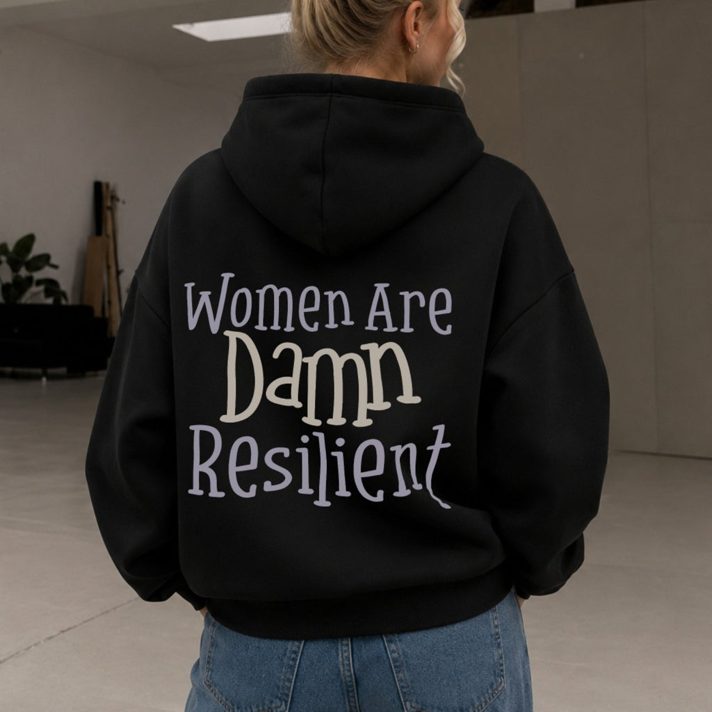 Sudadera con capucha «Damn Resilient»