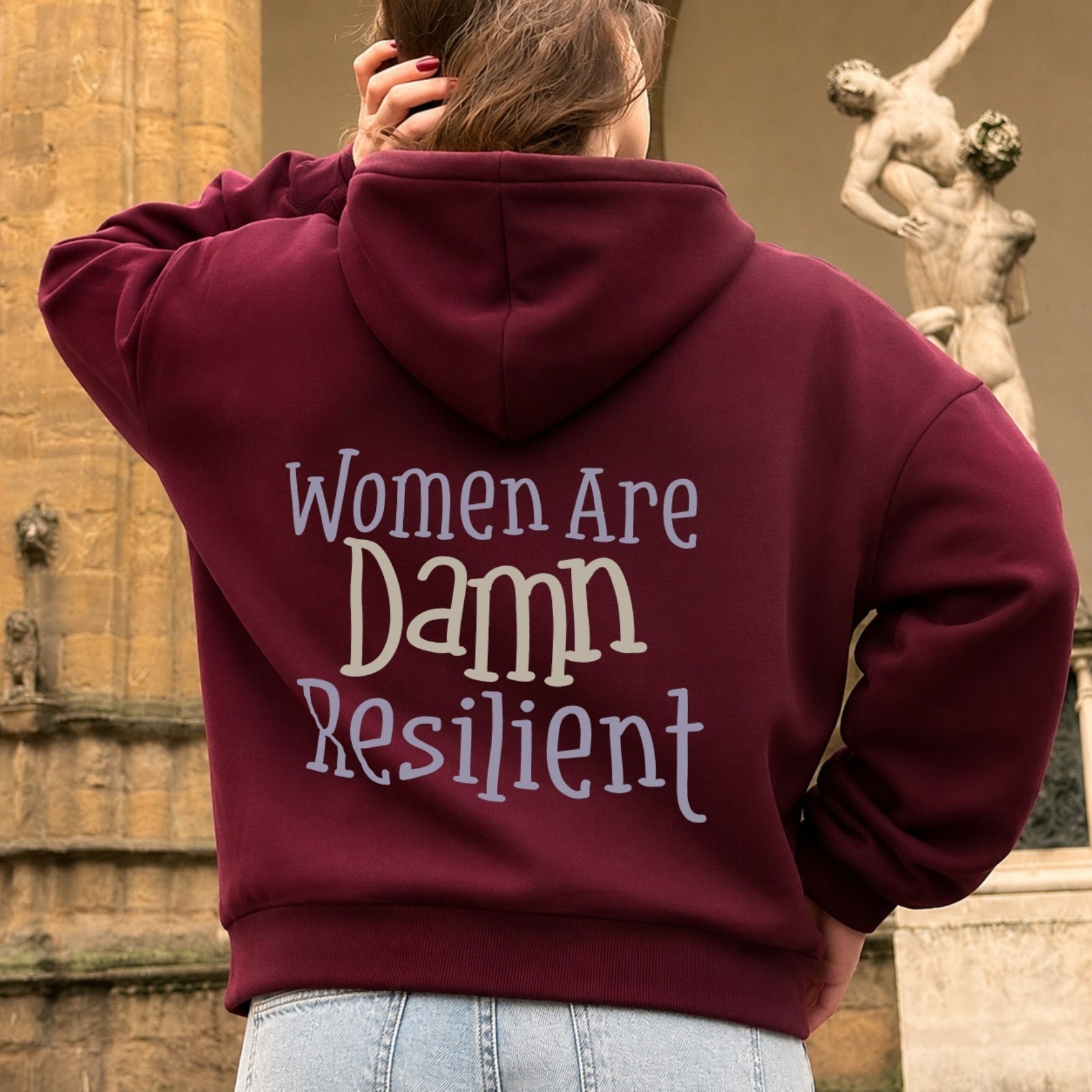 Sudadera con capucha «Damn Resilient»