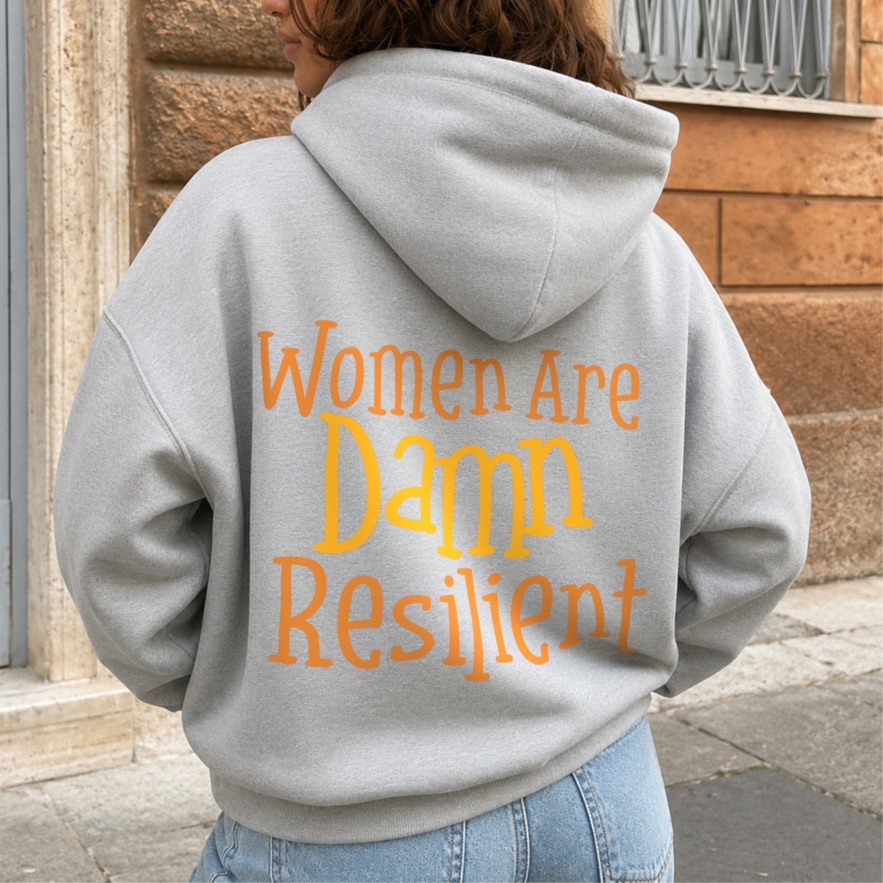 Sudadera con capucha «Damn Resilient»