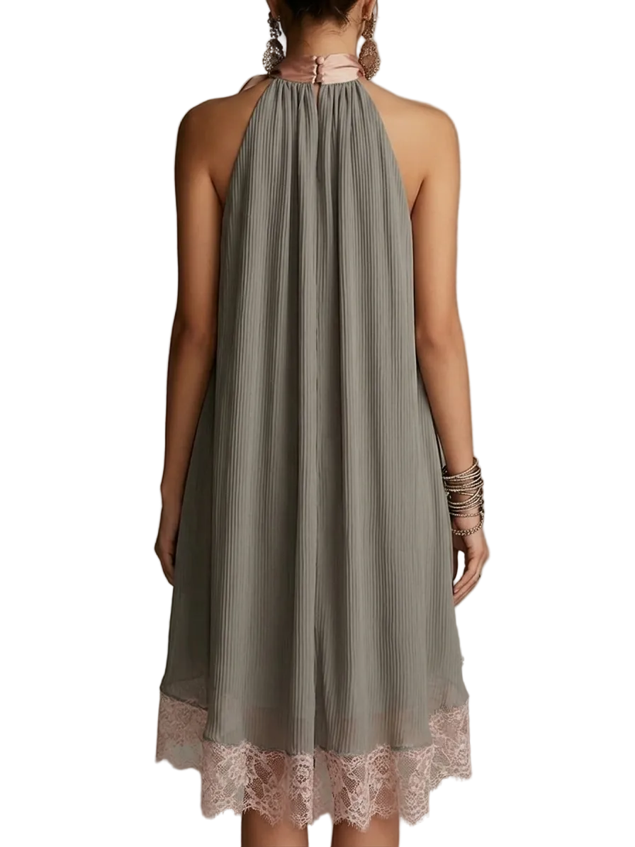 Baiana Vestido Camisero con Lazo