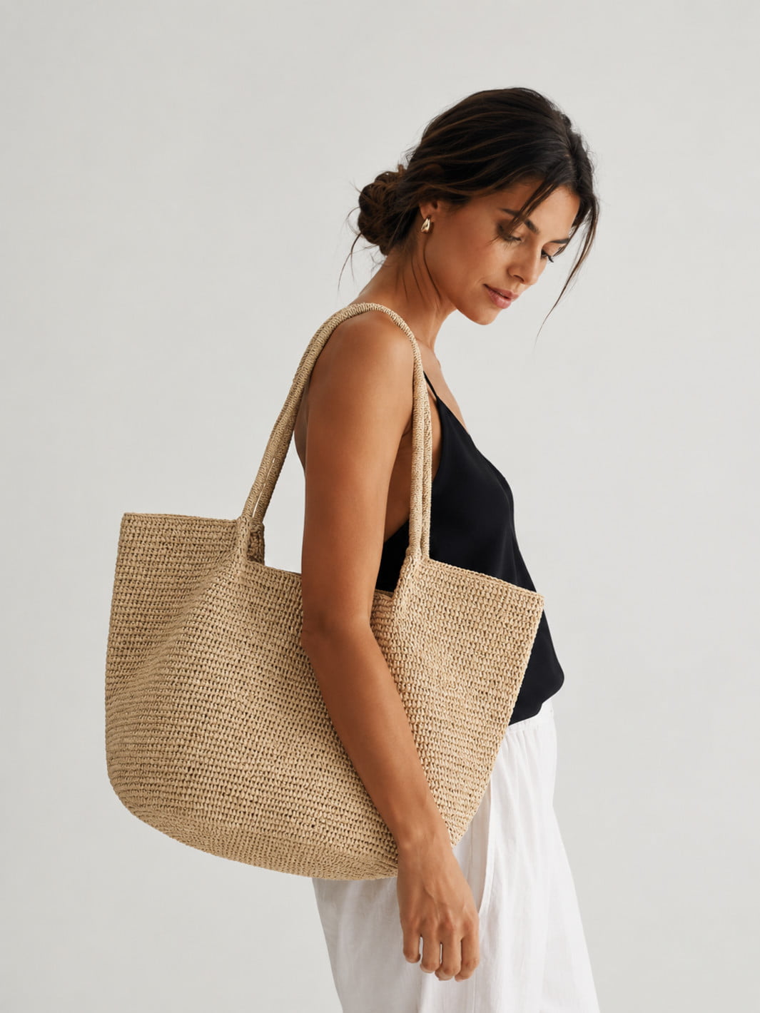 Bolsos tipo cabás de rafia <br>Amalfi
