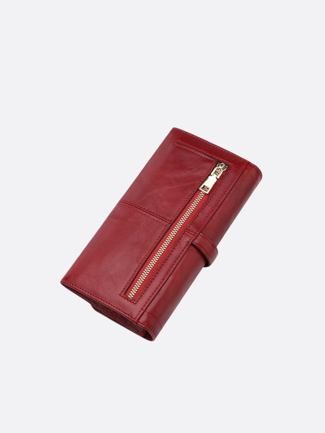 Cartera de cuero con múltiples compartimentos <br>Carmine