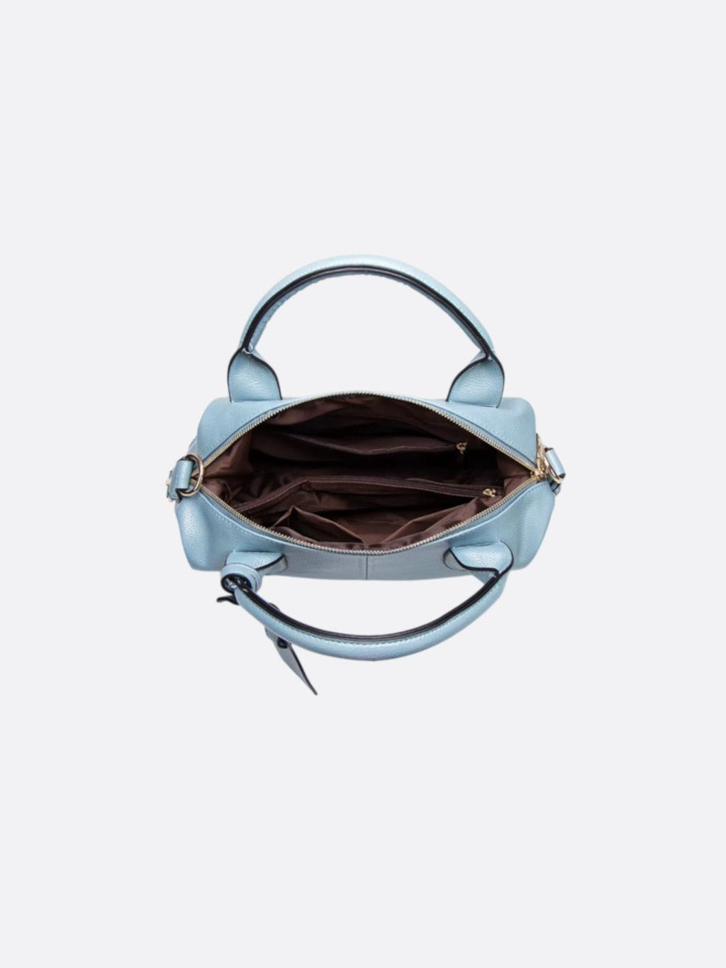 Bolso de mano con bandolera de cuero <br>Prado