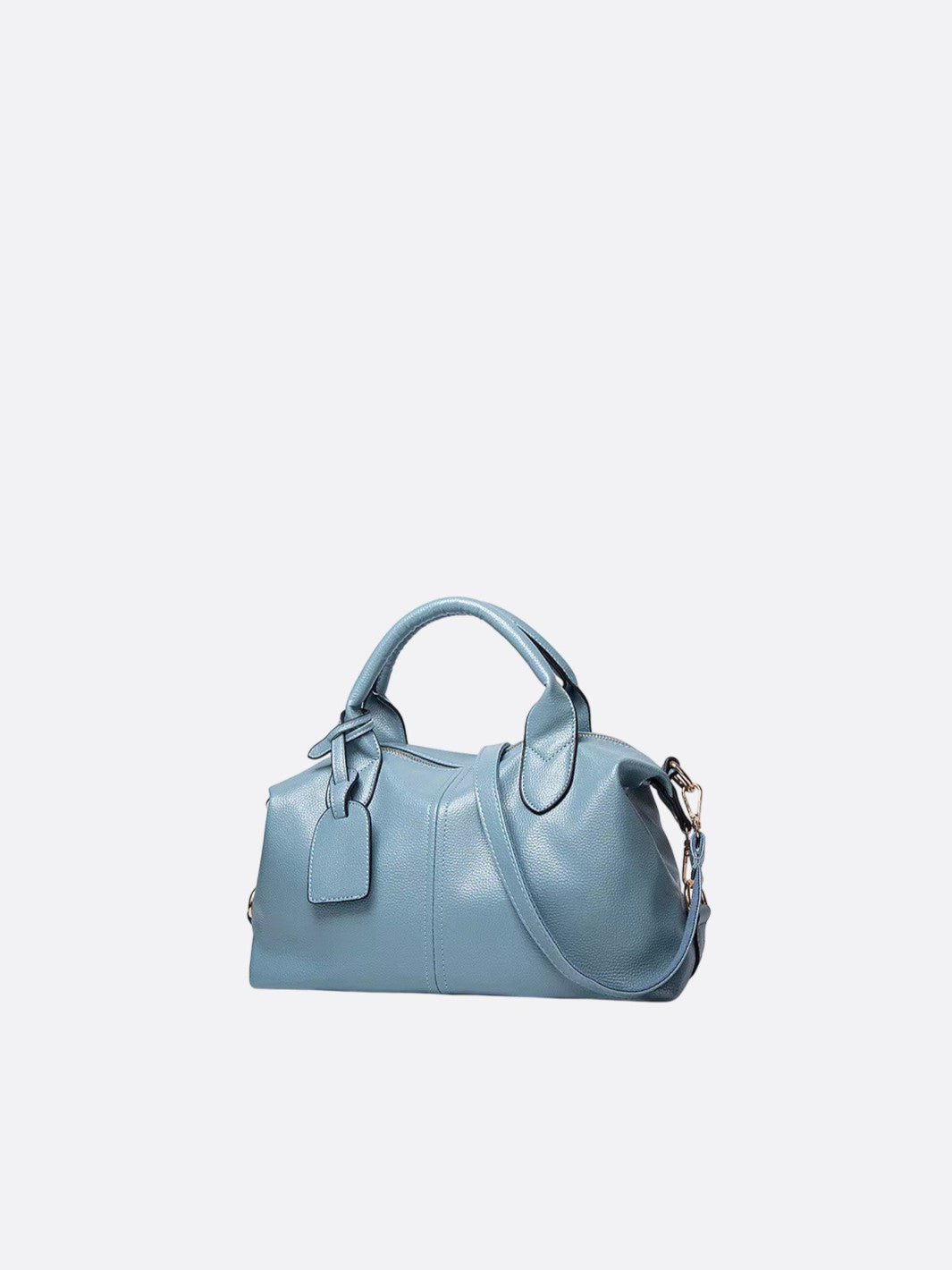 Bolso de mano con bandolera de cuero <br>Prado