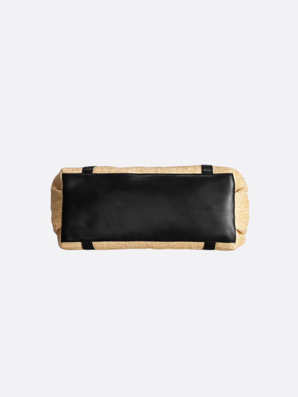 Bolso de paja y cuero Ravello