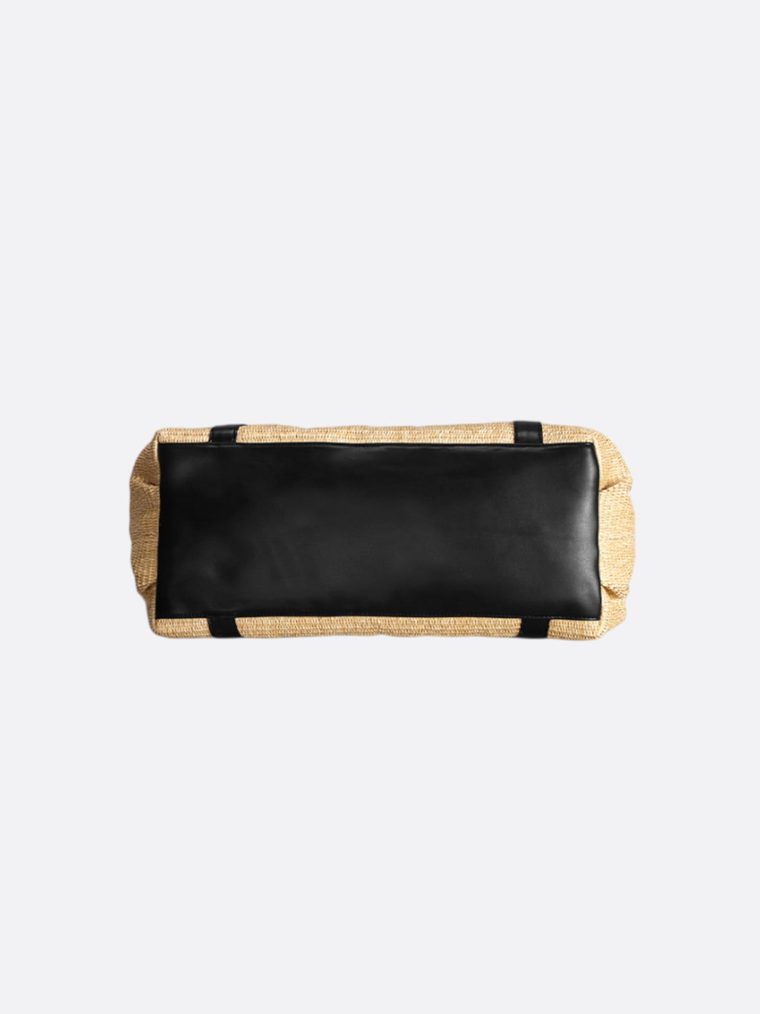 Bolso de paja y cuero Ravello