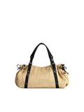 Bolso de paja y cuero Ravello